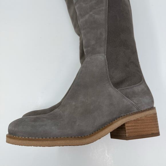 Lucky Brand Boots Women's 8.5M 39 Leather Textile Upper Knee High Dress Boot NWT - Picture 12 of 16